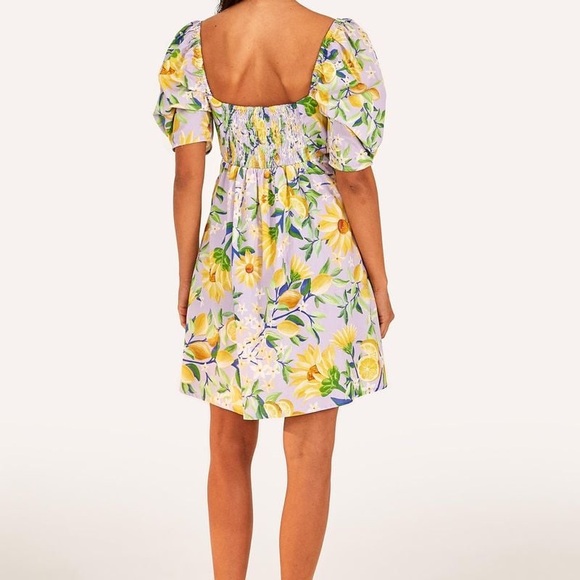 FARM Rio Yellow Floral Mini Dress - Picture 3 of 3